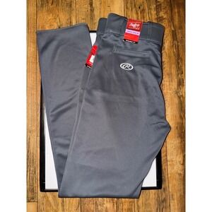 Rawlings Pro-Dri Mens Baseball Pants Gray Straight Fit Size 38 PPU140A-GR-38 NWT